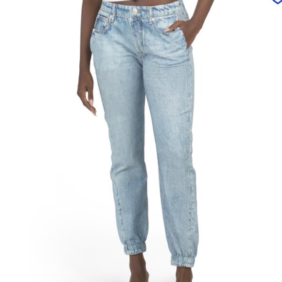 NEW ECRU Denim Look Knit Joggers in denim for women 725 2m7 - Picture 2 of 3